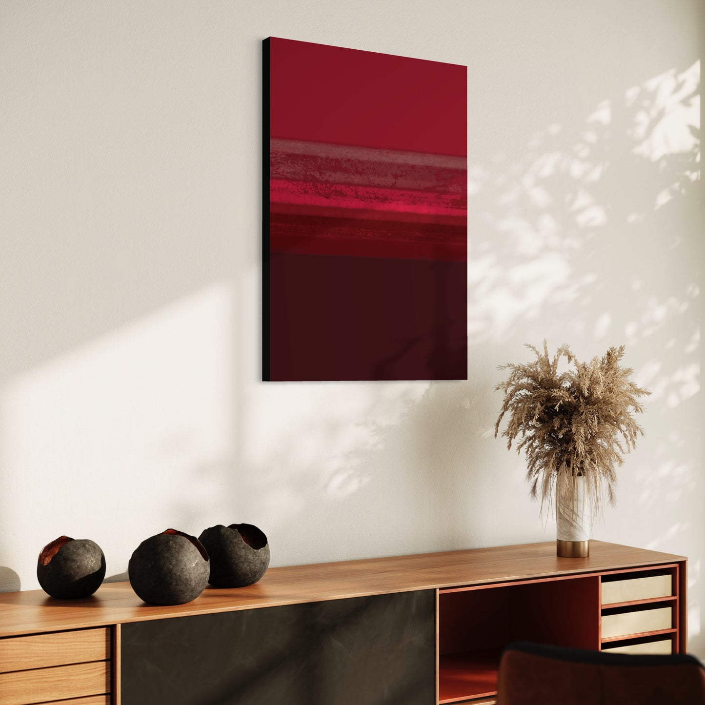 Large Stretched Canvas Art Print Reds No. 2 Fusion Series